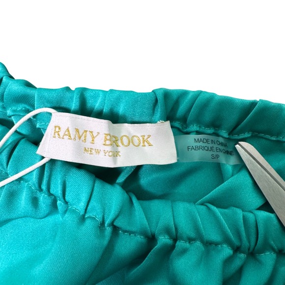 RAMY BROOK Murphy Off the shoulder Top In Oasis Women's Size Small NWT - Picture 7 of 8